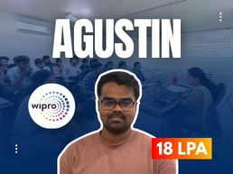 TechPanda learner Agustin placement success with 18 LPA package