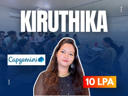 TechPanda learner Kiruthika placement success with 10 LPA package