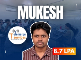 TechPanda learner Mukesh placement success with 8.7 LPA package